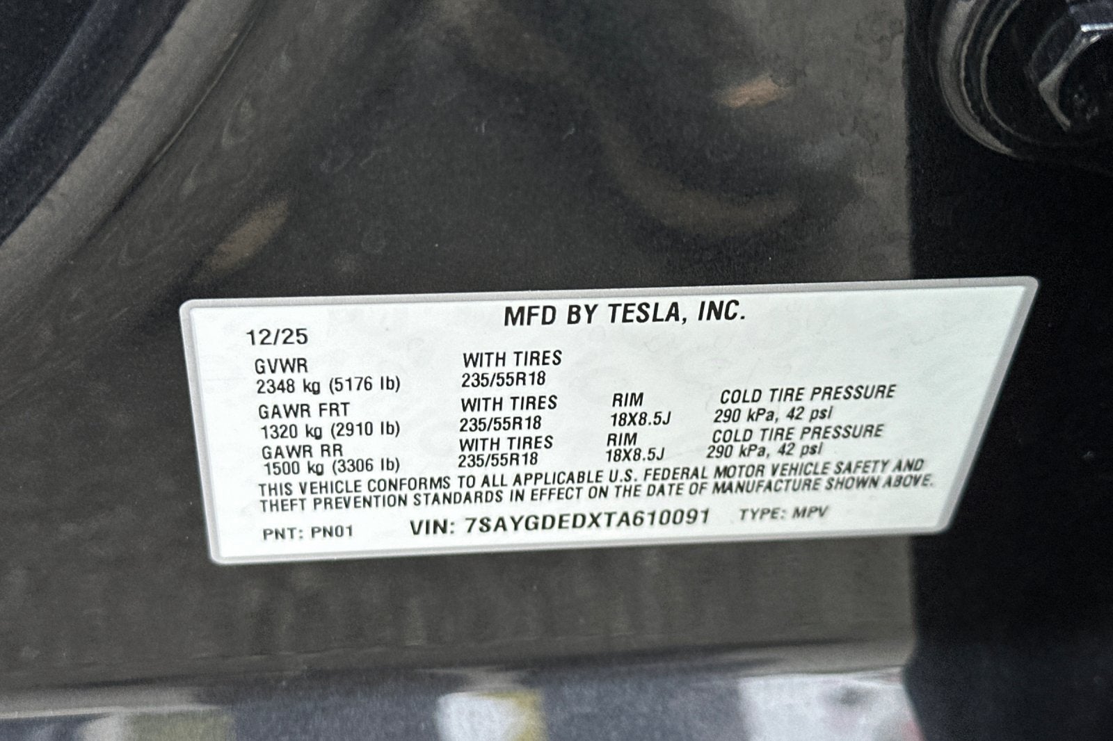 2026 Tesla Model Y Standard Range 4D Sport Utility
