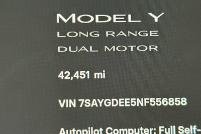 2022 Tesla Model Y Long Range
