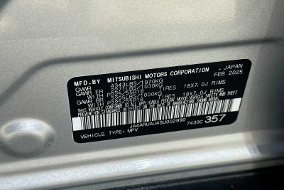 2025 Mitsubishi Outlander Sport 2.0 ES 4D Sport Utility