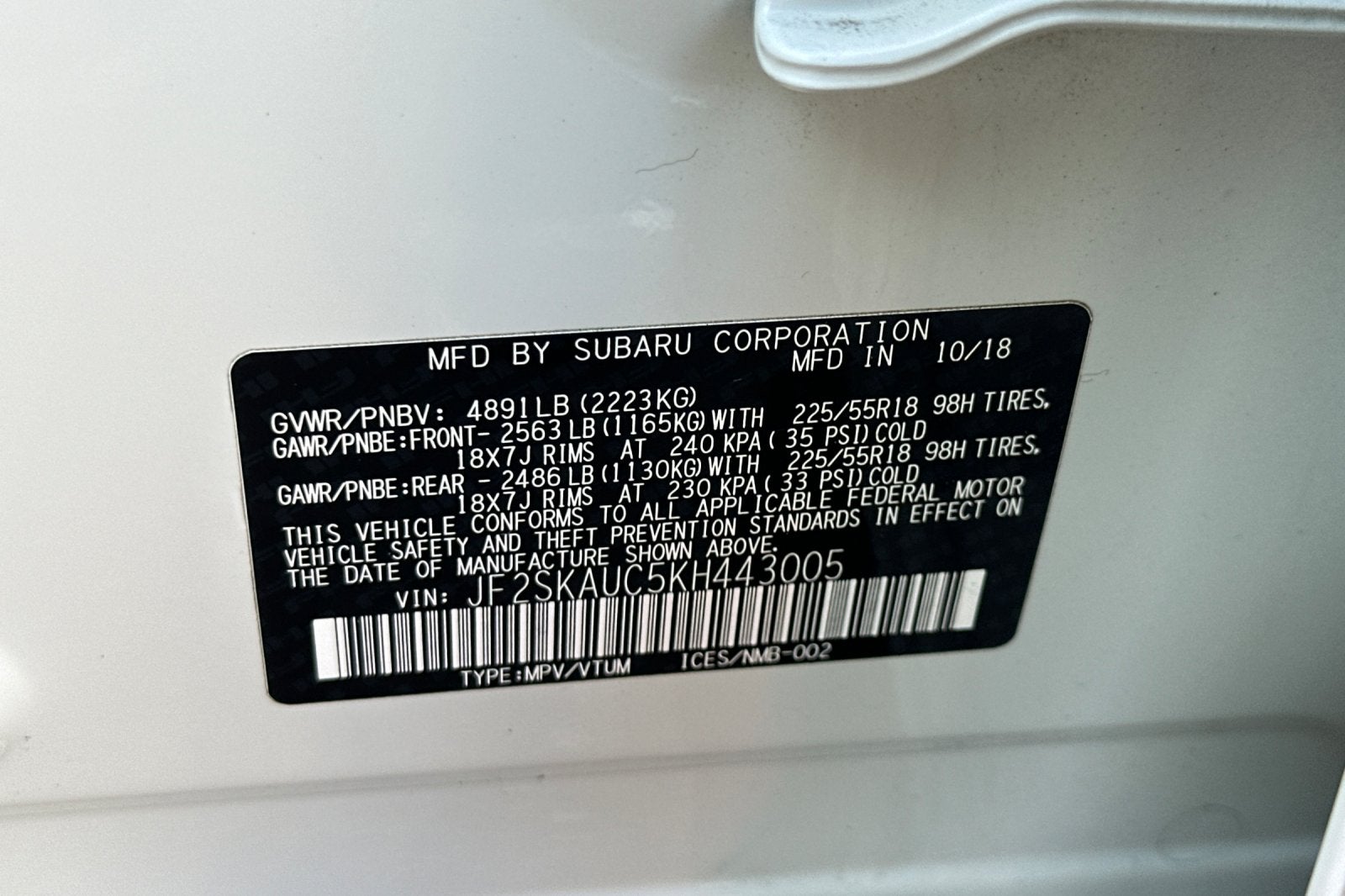 2019 Subaru Forester Limited