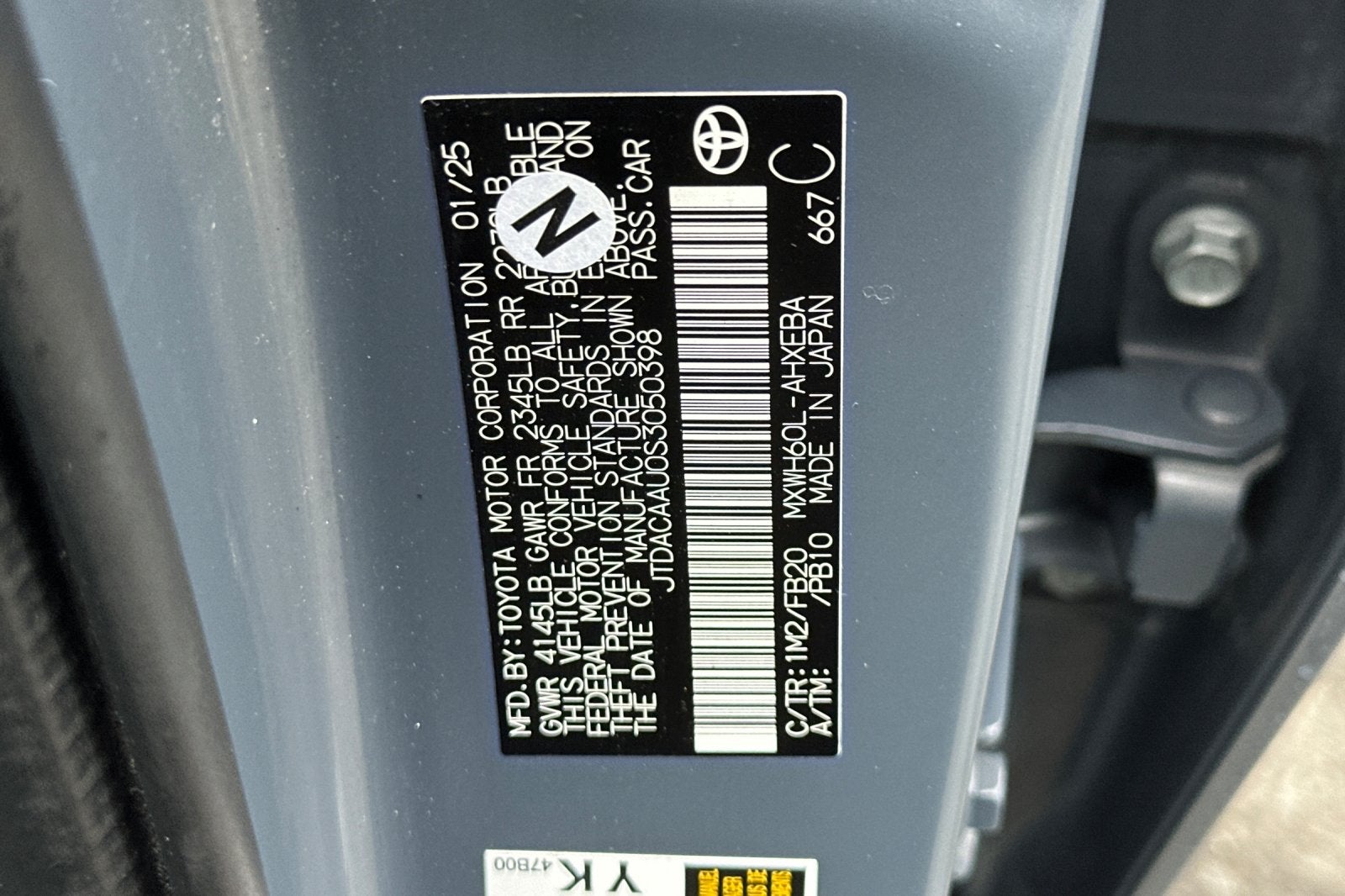 2025 Toyota Prius LE 5D Hatchback