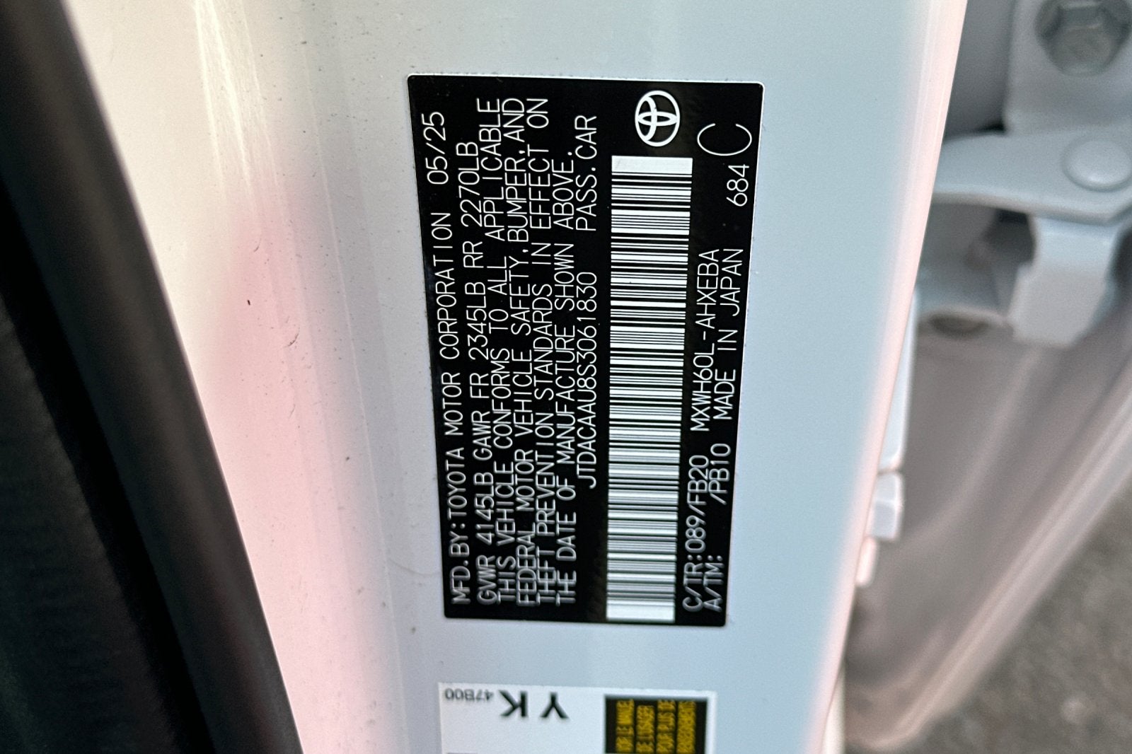 2025 Toyota Prius LE 5D Hatchback