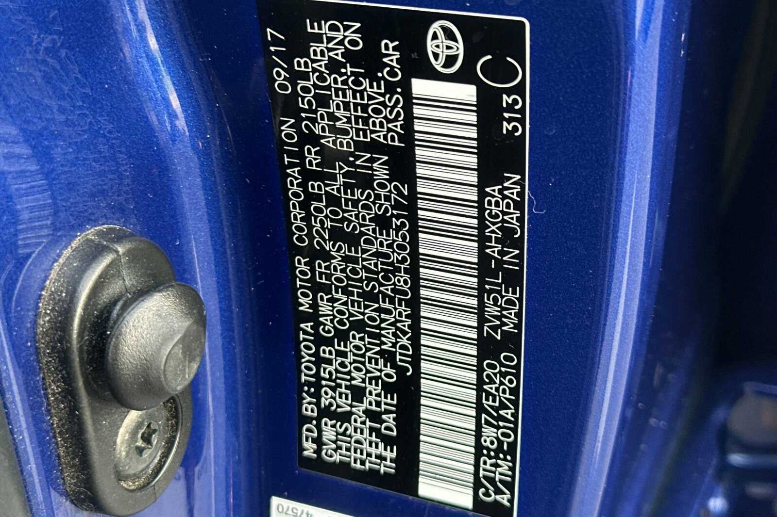 2017 Toyota Prius Four 5D Hatchback