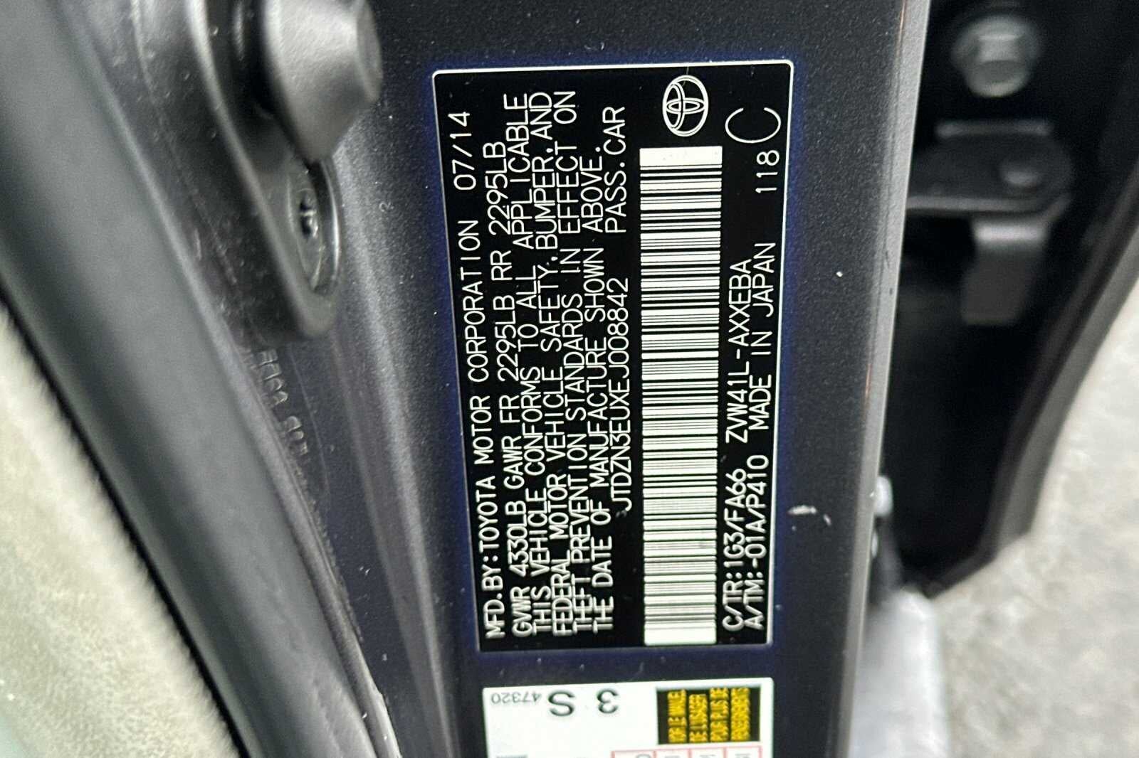 2014 Toyota Prius v Two 5D Wagon