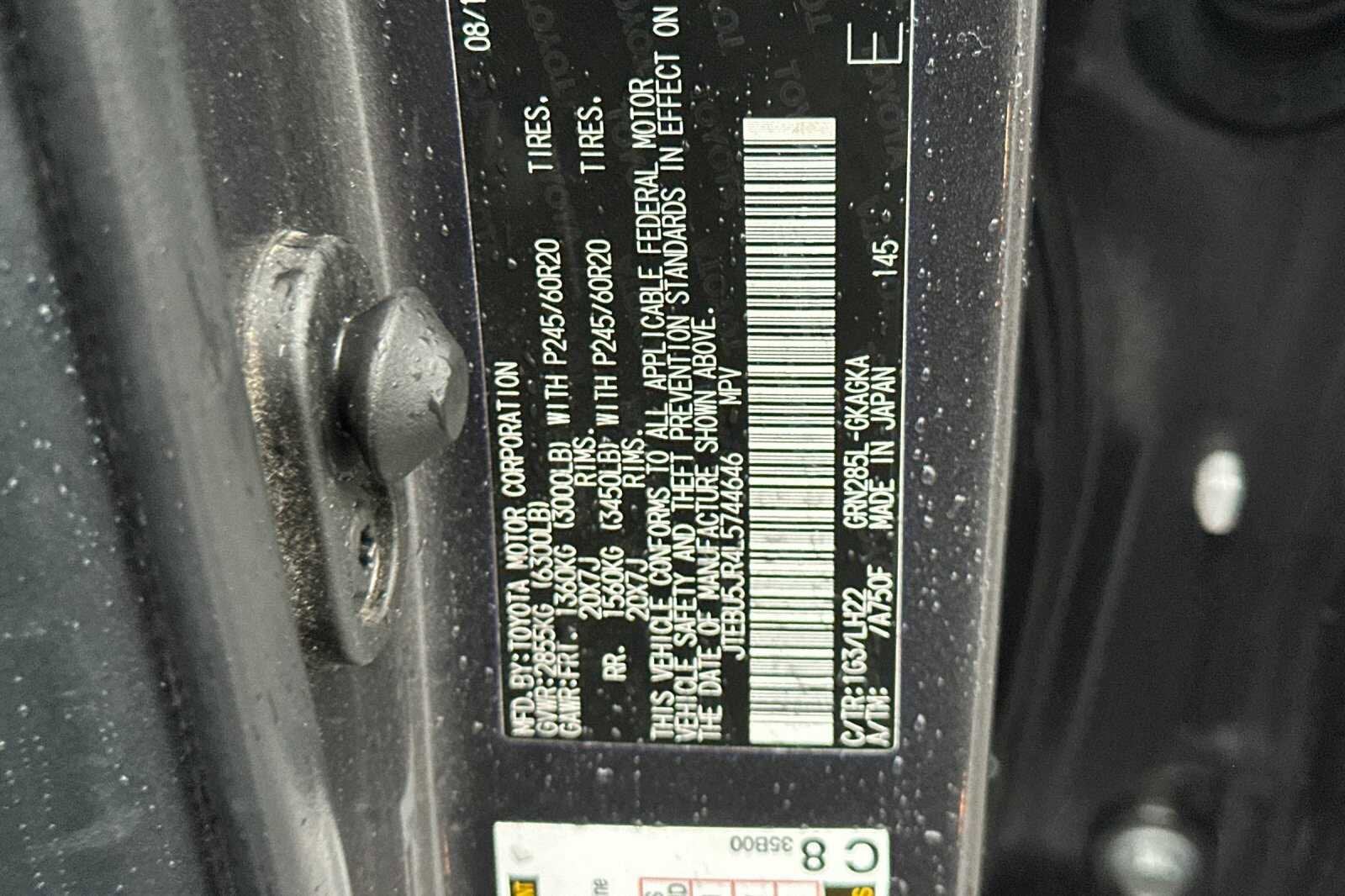 2020 Toyota 4Runner Nightshade 4D Sport Utility