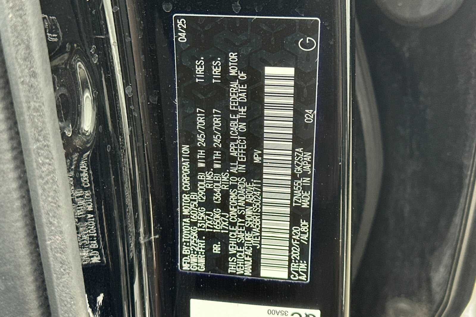 2025 Toyota 4Runner SR5 4D Sport Utility
