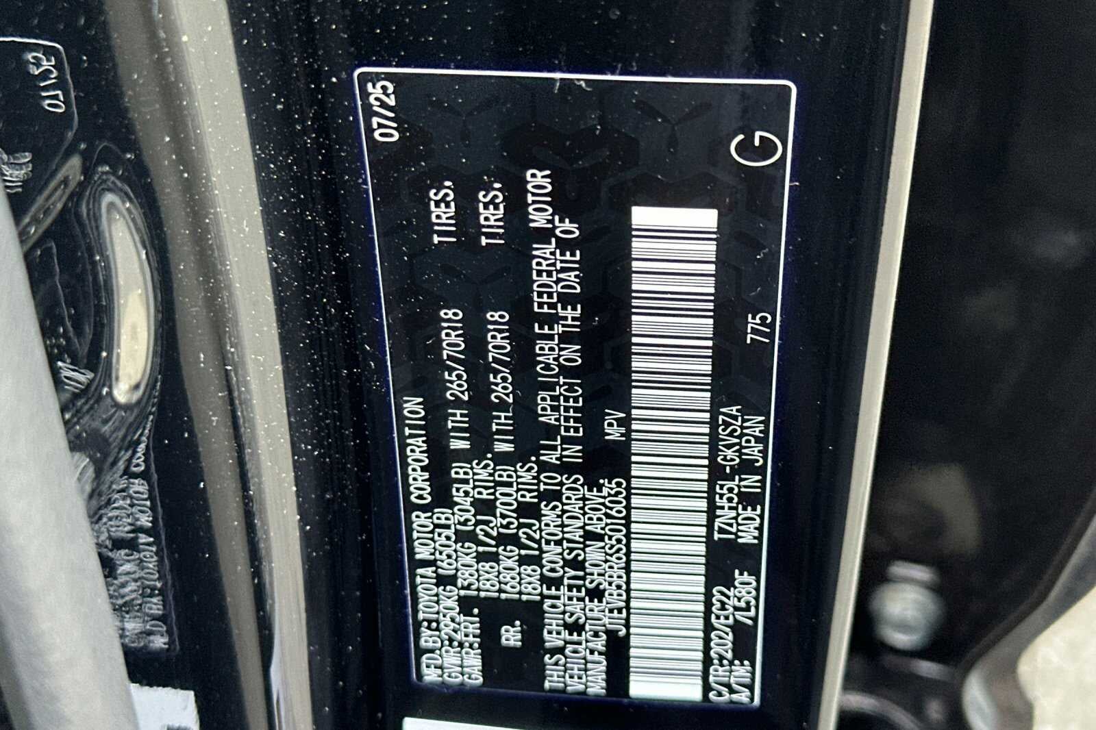 2025 Toyota 4Runner Hybrid TRD Pro 4D Sport Utility