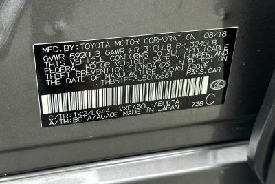 2018 Lexus LS 500 4D Sedan