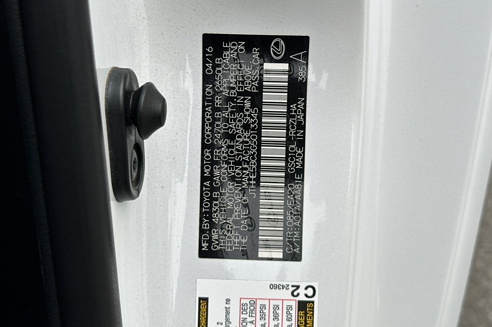 2016 Lexus RC 350 350 2D Coupe