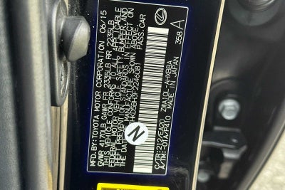 2015 Lexus CT 200h Hybrid