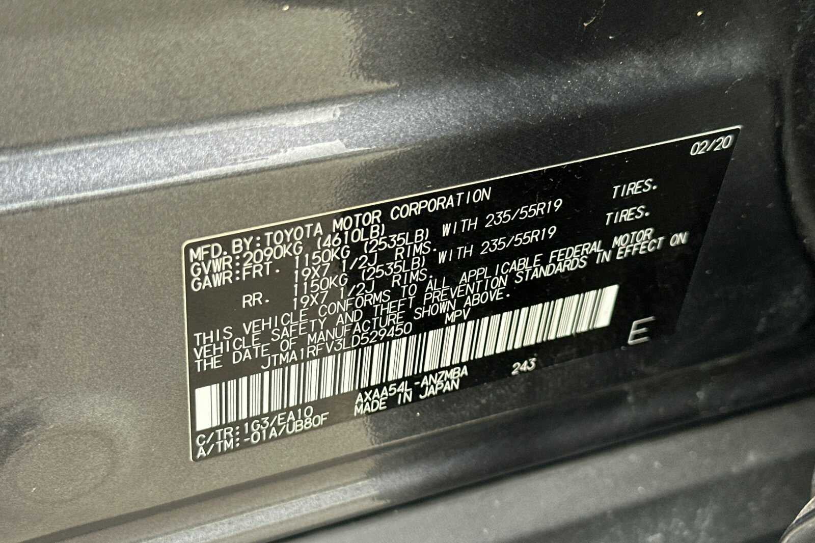 2020 Toyota RAV4 XLE Premium