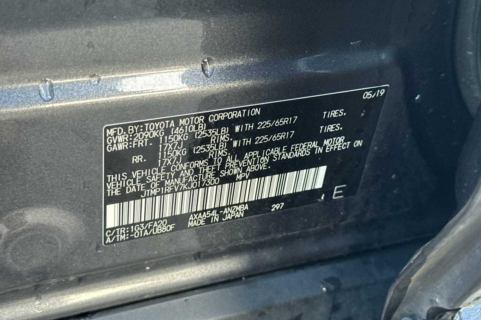 2019 Toyota RAV4 XLE