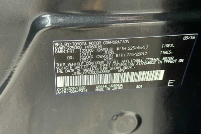 2016 Toyota RAV4 Hybrid XLE