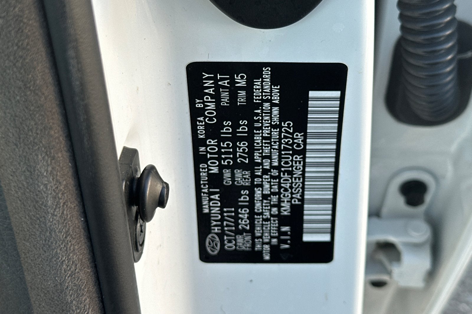 2012 Hyundai Genesis 4.6L