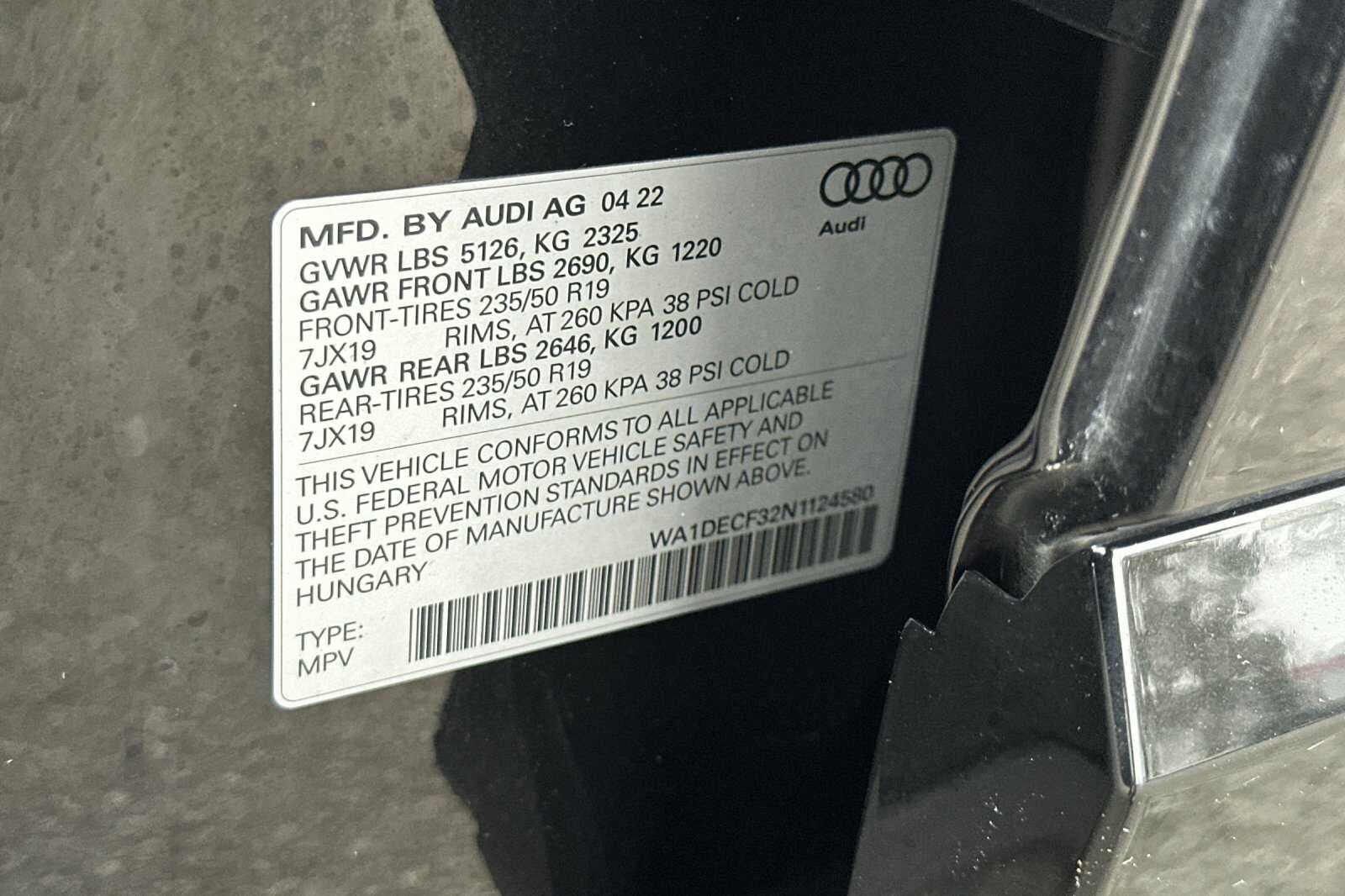 2022 Audi Q3 S line Premium
