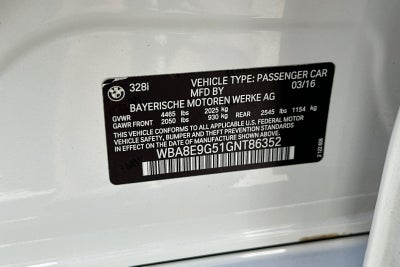 2016 BMW 3 Series 328i