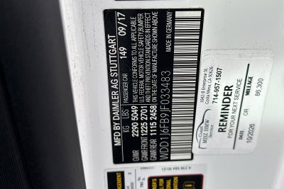 2018 Mercedes-Benz E-Class E 400