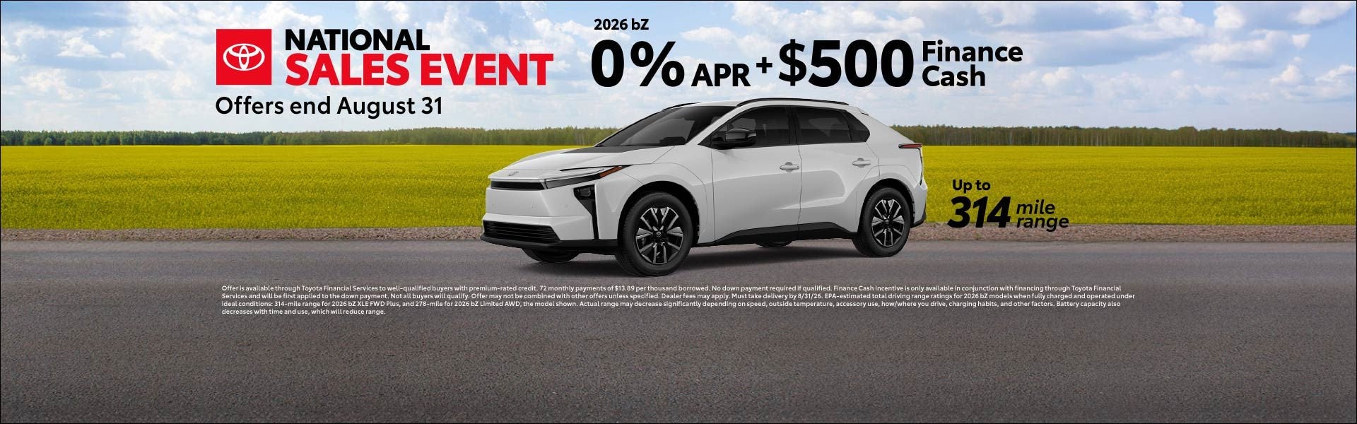 Toyota, bZ, English