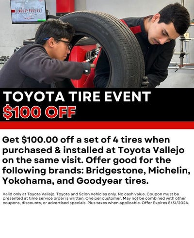 Toyota Parts Specials Available In Vallejo, CA | Toyota Vallejo