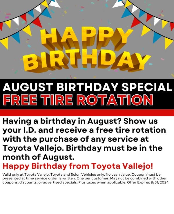Toyota Service Specials Available In Vallejo, CA | Toyota Vallejo