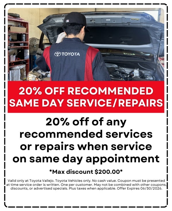 20% Off Recommended Same Day Service/Repairs