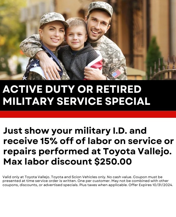 Toyota Service Specials Available In Vallejo, CA | Toyota Vallejo
