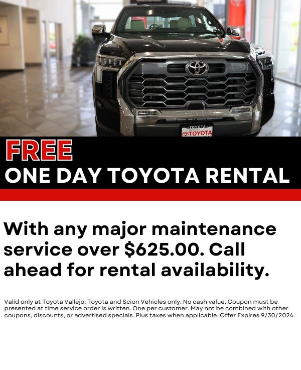 Toyota Service Specials Available In Vallejo, CA | Toyota Vallejo